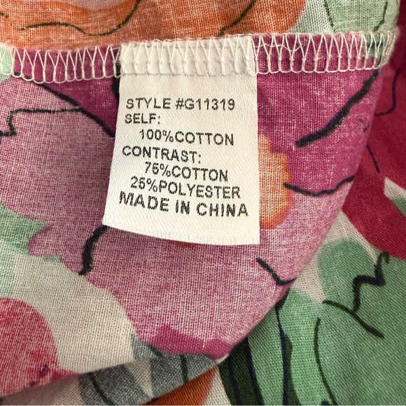 JODIFL Vibrant Floral and Stripe Blouse - Picture 7 of 7